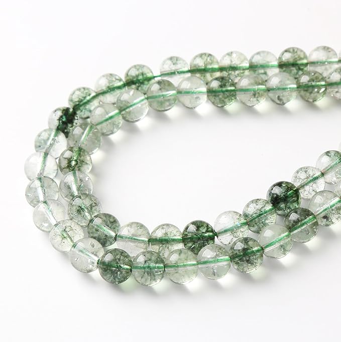 32PCS 12MM Green Crackle Phantom Ghost Crystal Beads - Image 4