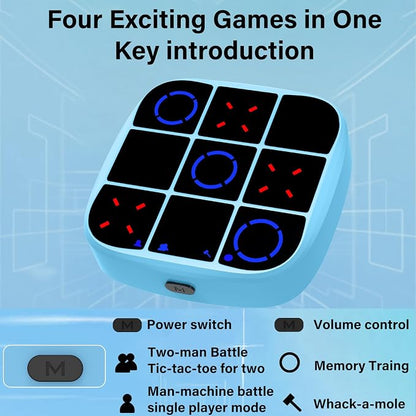 Tic-Tac-Toe Bolt Game, 4-in-1 Handheld Puzzle Games Console, Electronic - Image 2