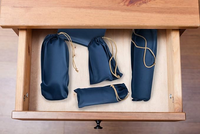 Valante Set of Microfiber Drawstring Storage Bags - Image 5