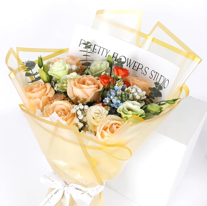 FUHITIM 20 Sheets Flower Wrapping Paper - Image 5