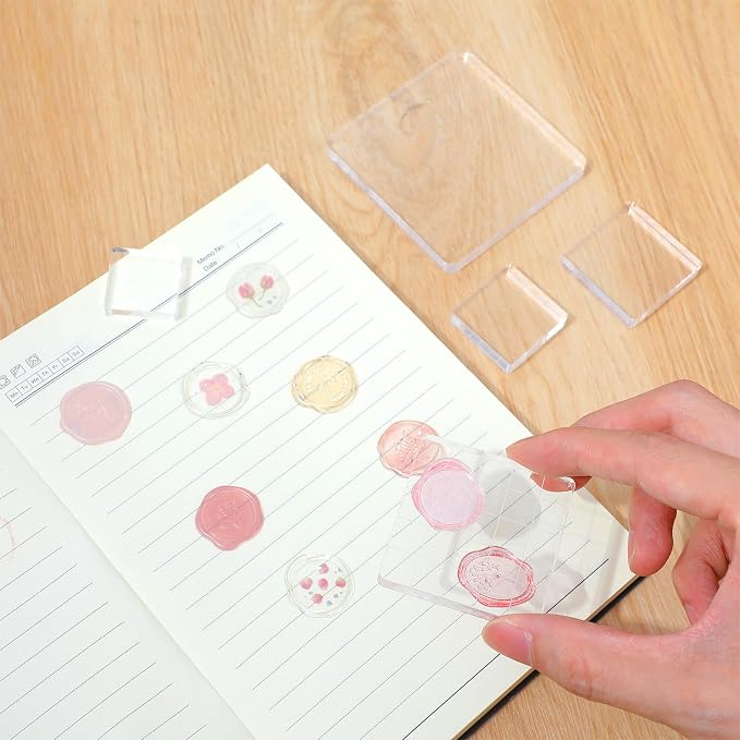 5pcs Acrylic Stamp Block, Acrylic Blocks - Image 2