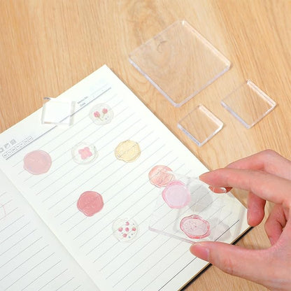 5pcs Acrylic Stamp Block, Acrylic Blocks - Image 2