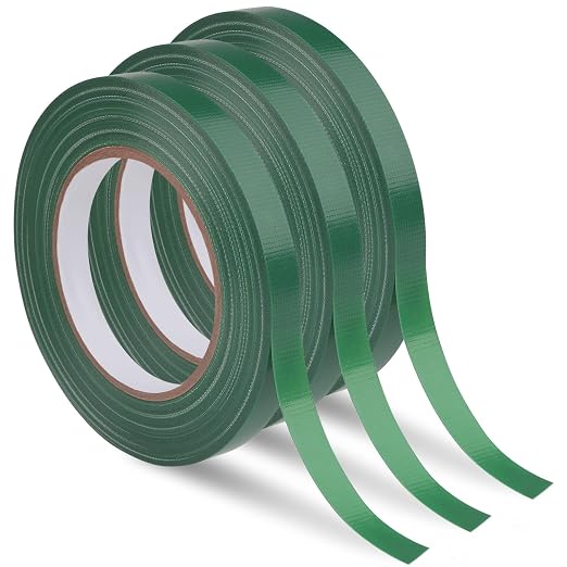 Prudiut 3 Roll Green Floral Tape Waterproof Florist Tape, 1/2" Wide Flower Wrap by Prudiut