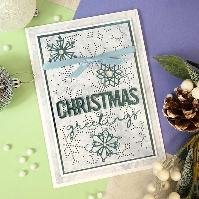 Metal Cutting Dies DIY Merry Christams Embossing Stencil Template Scrapbooking by Annchaos