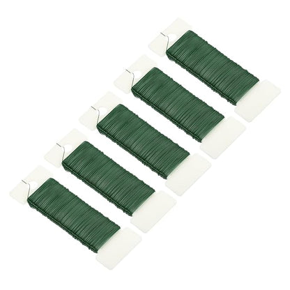 MECCANIXITY 190 Yards/575 Feet 27 Gauge Metal Floral Wire Green Flexible Paddle by MECCANIXITY