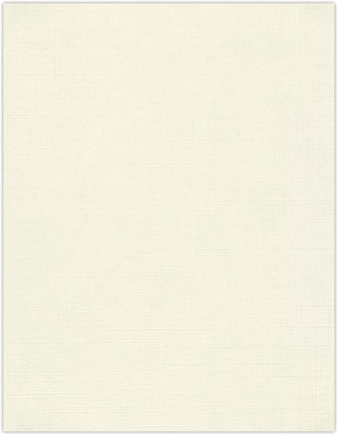 LUXPaper 8.5" x 11" Paper | Letter Size | Natural Linen | 32lb Paper Weight | by LUXPaper