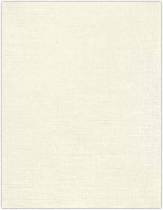 LUXPaper 8.5" x 11" Paper | Letter Size | Natural Linen | 32lb Paper Weight | by LUXPaper