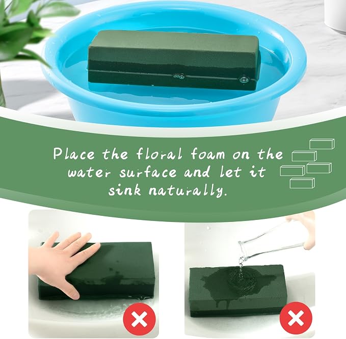 Tunnkit 12 Pcs Wet & Dry Floral Foam Blocks - Image 4