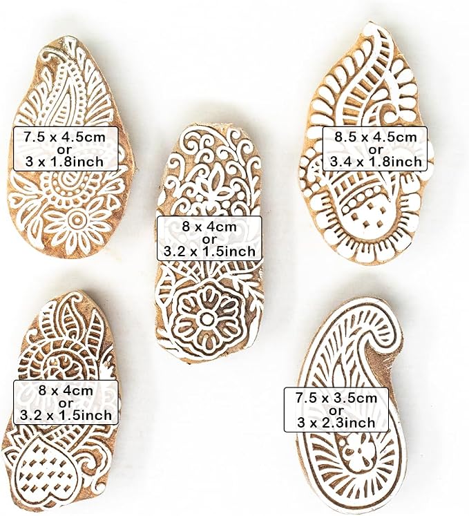 Wooden Stamp Block, Printing Stamp Design Set | Block - Image 4