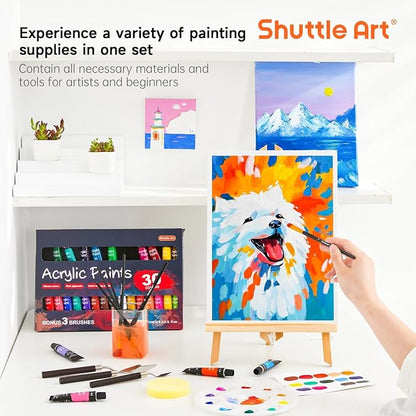 Shuttle Art 54 Pack Acrylic Paint Set, Acrylic Painting Set - Image 9