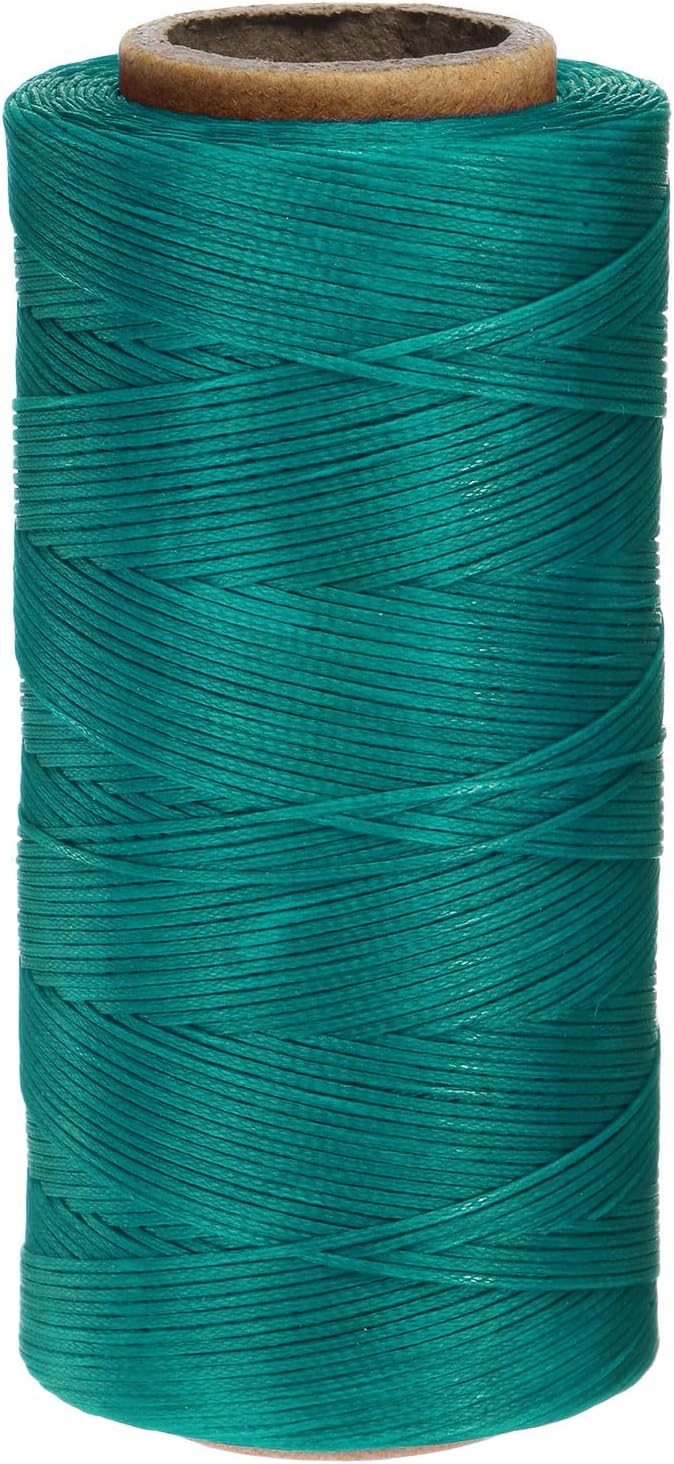 uxcell 150D 0.8mm Flat Waxed Thread 284 Yards Polyester Leather Sewing Waxed by uxcell