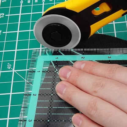 MANUFORE 4pcs Square Quilting Ruler Sewing Acrylic Ruler Anti-Slip Metric Ruler - Image 6