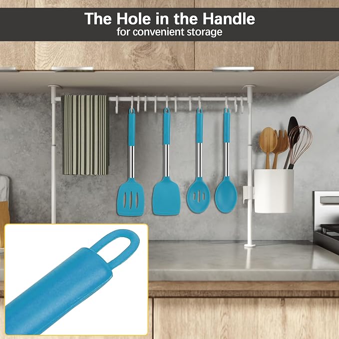 Silicone Spatula Spoon Set, BPA Free Kitchen Turners - Image 6