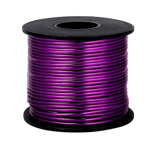 Aluminum Craft Wire, 95 Feet 2.0mm/ 14 Gauge Purple Bendable Soft Metal - Image 5