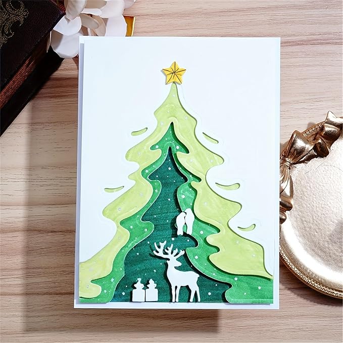 Festivals Metal Cutting Die for Scrapbooking, Christmas Cut Stencils for DIY by MCPOOX