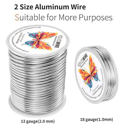 12 Gauge Aluminum Wire 82 Feet KSVZS Bendable Metal Wire - Image 6