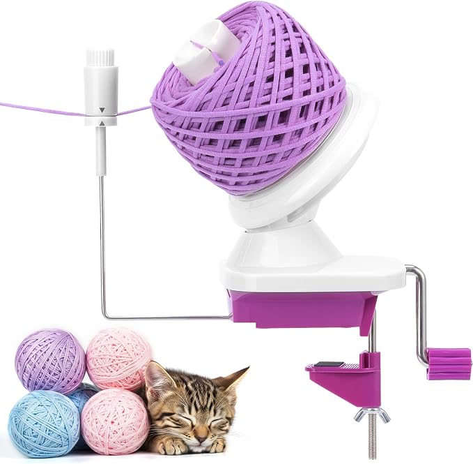 Caydo Yarn Winder with Tension Spring, One Hand Operated Winders, 4-7oz by Caydo