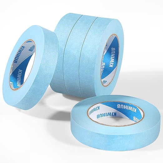 Light Blue Painters Tape, 1 inch x 60 Yards x 5 Rolls - Image 3