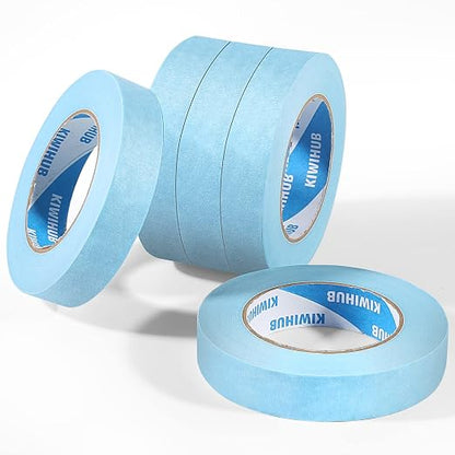 Light Blue Painters Tape, 1 inch x 60 Yards x 5 Rolls - Image 3