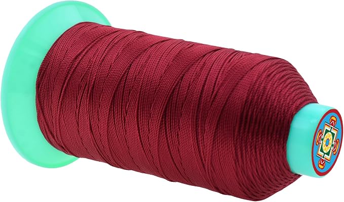 Mandala Crafts Bonded Nylon Thread Maroon Heavy Duty Sewing Threads - Image 2