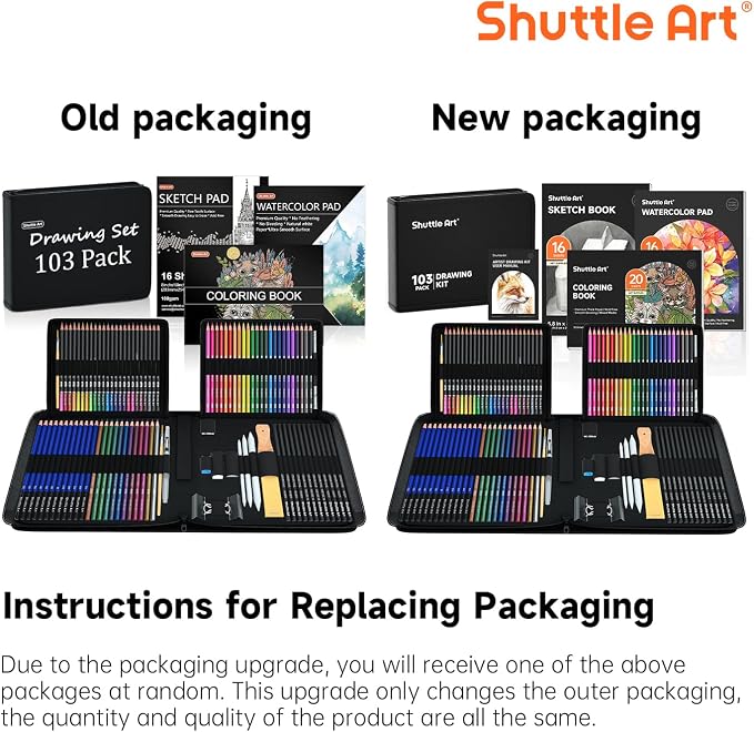 Shuttle Art 103 PCS Drawing Kit, Professional Drawing Supplies - Image 8