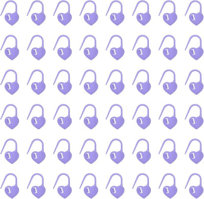 uxcell 200pcs Stitch Markers for Crocheting, Heart Shaped Crochet Marker Needle by uxcell