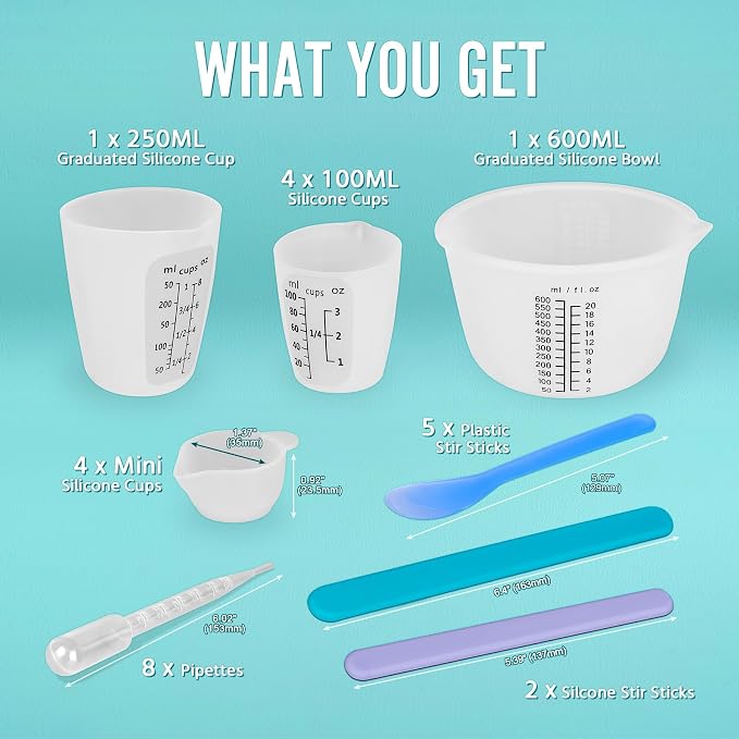 Silicone Resin Mixing Measuring Cups - Image 2
