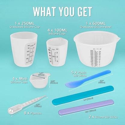Silicone Resin Mixing Measuring Cups - Image 2