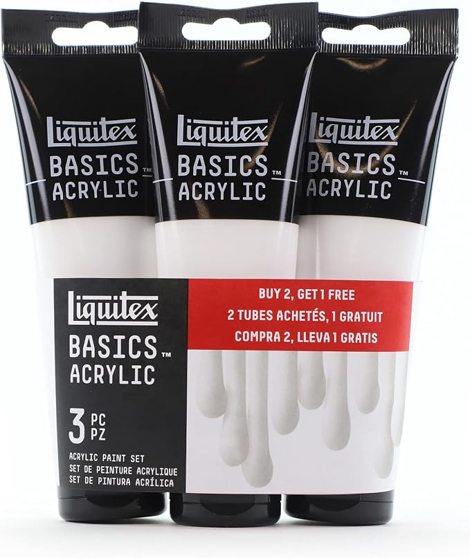Liquitex BASICS Acrylic Paint, 118ml Tube, Titanium White by Liquitex