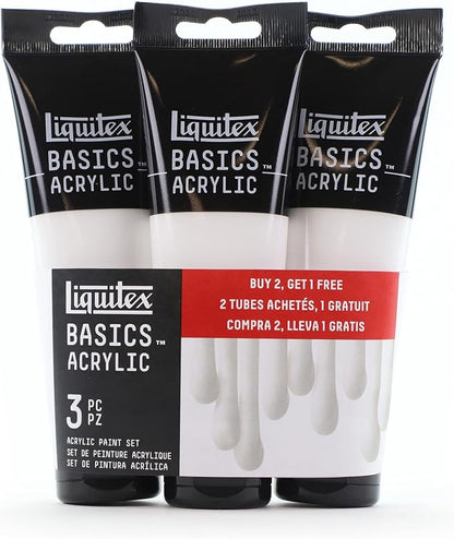 Liquitex BASICS Acrylic Paint, 118ml Tube, Titanium White by Liquitex