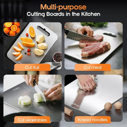 Saliva Titanium Cutting Boards for Kitchen, Cutting Board Double Sided Food - Image 5