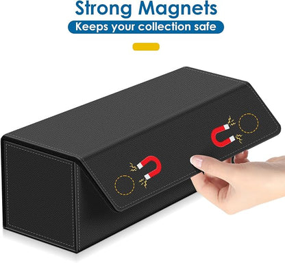 Card Deck Case for Trading Cards, Leather Magnetic Closure Commander Card - Image 5