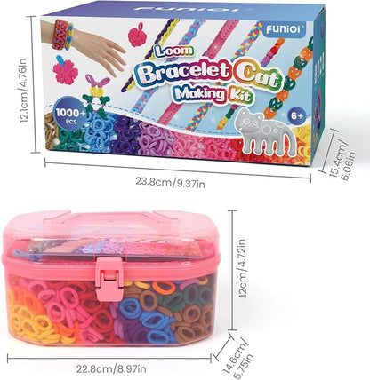 FUNiOi Kids Art and Craft Kit, Rubber Band Bracelet Make Toy, Cat Weaving Comb - Image 9