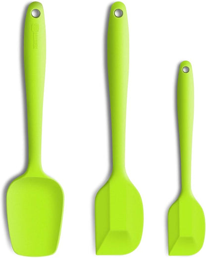 Silicone Spatula 3-piece Set, Ergonomic Handle High Heat-Resistant Spatulas by ALLWIN-HOUSEWARE