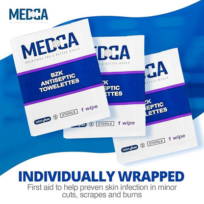 Hand Wipes – Benzalkonium Chloride Swabs Individual BZK Single-Use Packets by - Image 5