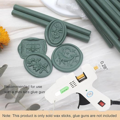 Olive Green Wax Seal Sticks 20pcs, Andotopee Glue Gun Wax Seal Sticks - Image 3