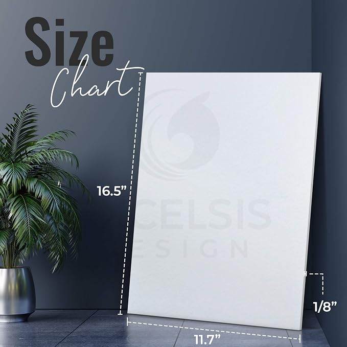 White Foam Board 11.7 x 16.5 x 1/8" Inch, 15 Pack Acid-Free Foam Core Poster - Image 2