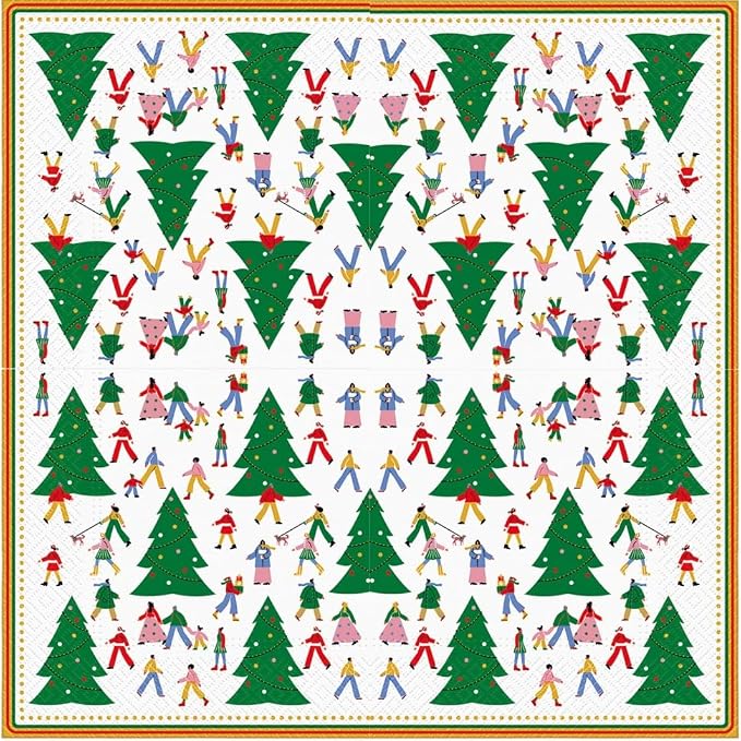 20-ct 13x13 Christmas Paper Decoupage Napkins, 3-Ply Servilletas Tissue Napkin - Image 4