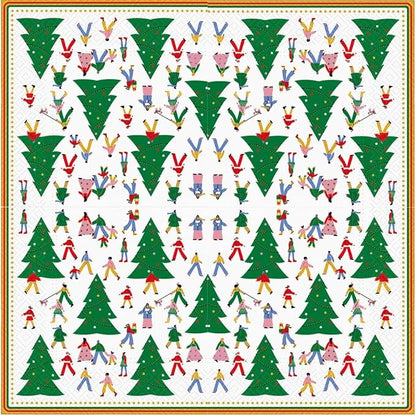 20-ct 13x13 Christmas Paper Decoupage Napkins, 3-Ply Servilletas Tissue Napkin - Image 4
