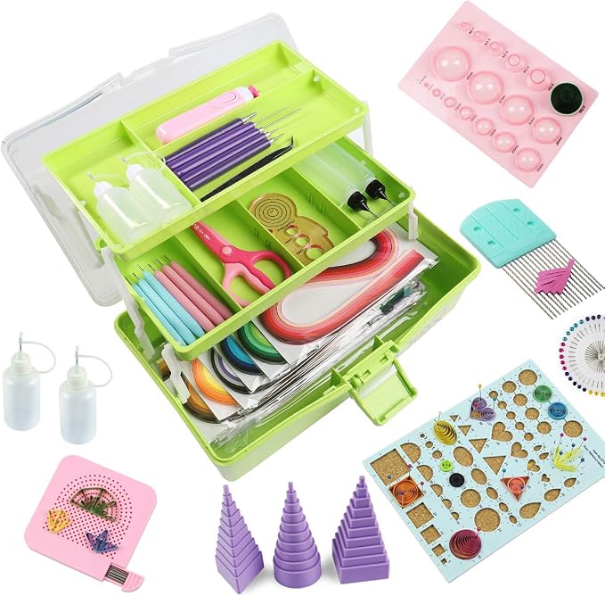 Quilling Kits - Quilling Tools Supplies, Paper Crimper, Quilling Paper Strips by IMISNO