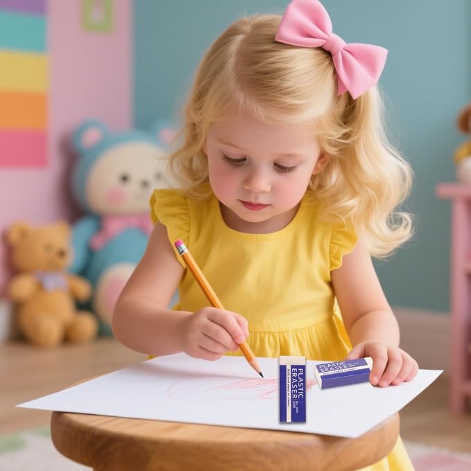 10 Pack Pencil Erasers, and Durable Erasers - Image 6