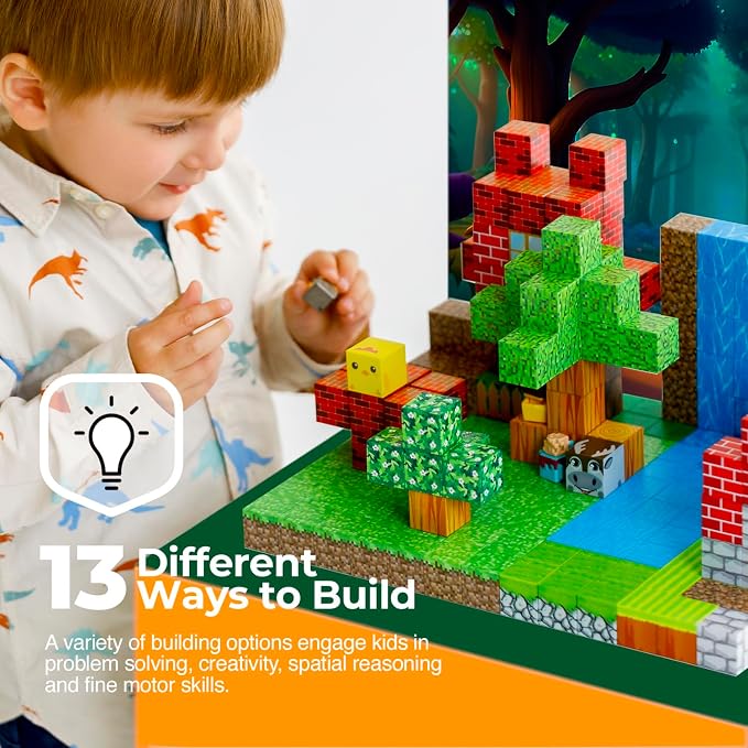 Magnetic Blocks Cubes 128PCS - Image 5