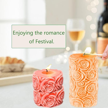 2PCS Rose Silicone Molds, Candle & Soap Molds - Image 3