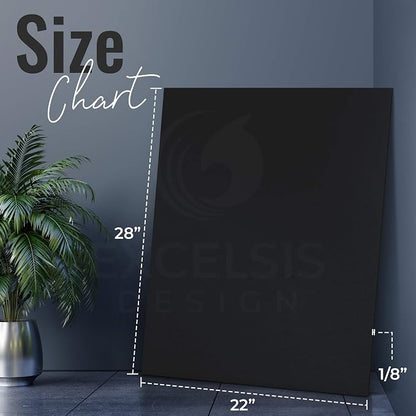 Black Foam Board 22 x 28 x 1/8" Inch, 15 Pack Acid-Free Foam Core Poster Board - Image 2