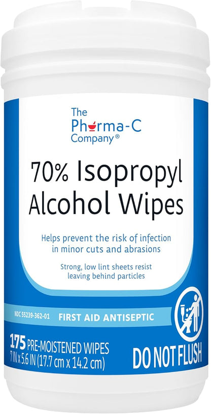 The Pharma-C Company 70% Isopropyl Alcohol Wipes by ThePharma-CCompany