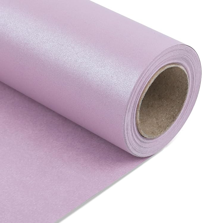 NESCCI Lavender Color Matte Wrapping Paper, Solid Color Pearly-Lustre Paper by NESCCI