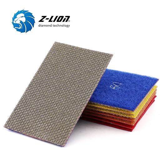 Z-Lion Diamond Abrasive Paper Sheets 60 Grit Diamond Sandpaper Nylon Back - Image 6