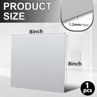 Hicarer 1 Pcs Mild Steel Sheet Cold Rolled 18 Gauge Metal Plate Weldable Metal - Image 2