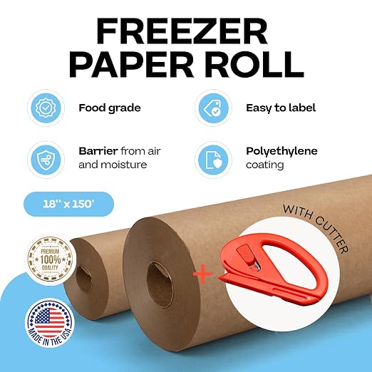 Brown Freezer Paper Roll 18" x 1800" - Image 2