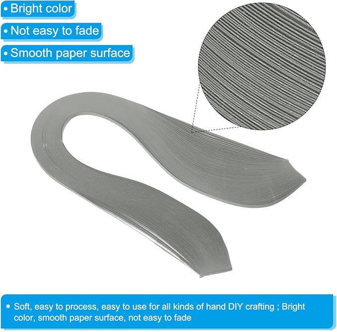 PATIKIL 600pcs Quilling Strips Paper 1/8" 39cm Origami Paper Quilling Strip - Image 3